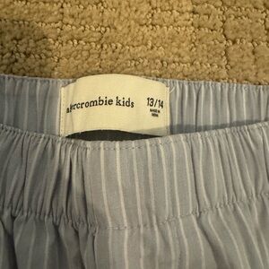Abercrombie Kids Light Blue Pinstripe Shorts
